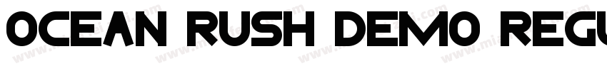 Ocean Rush DEMO Regular字体转换
